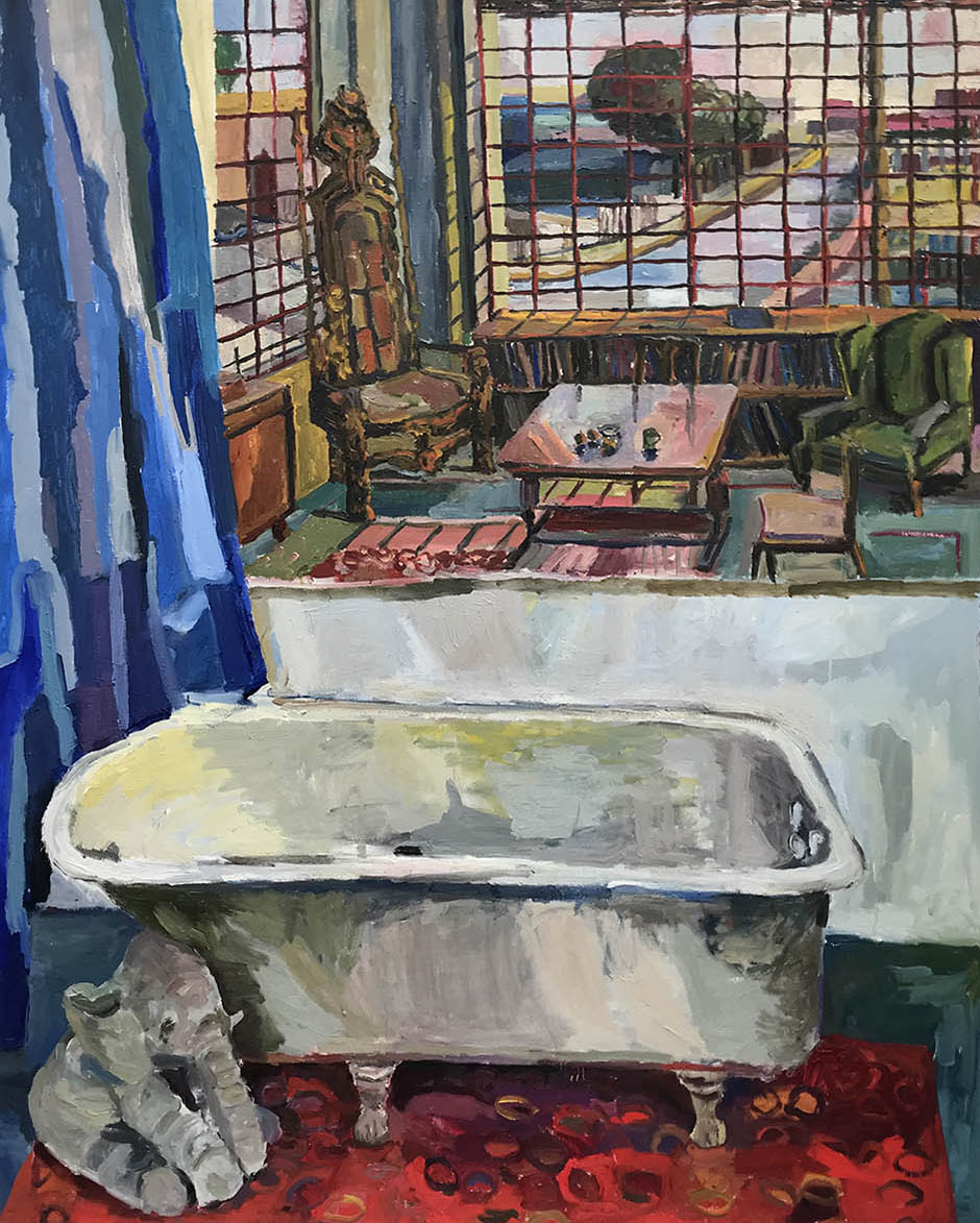 <b>And there... lEspoir. (2020)</b><br />60x48"<br />Oil on canvas