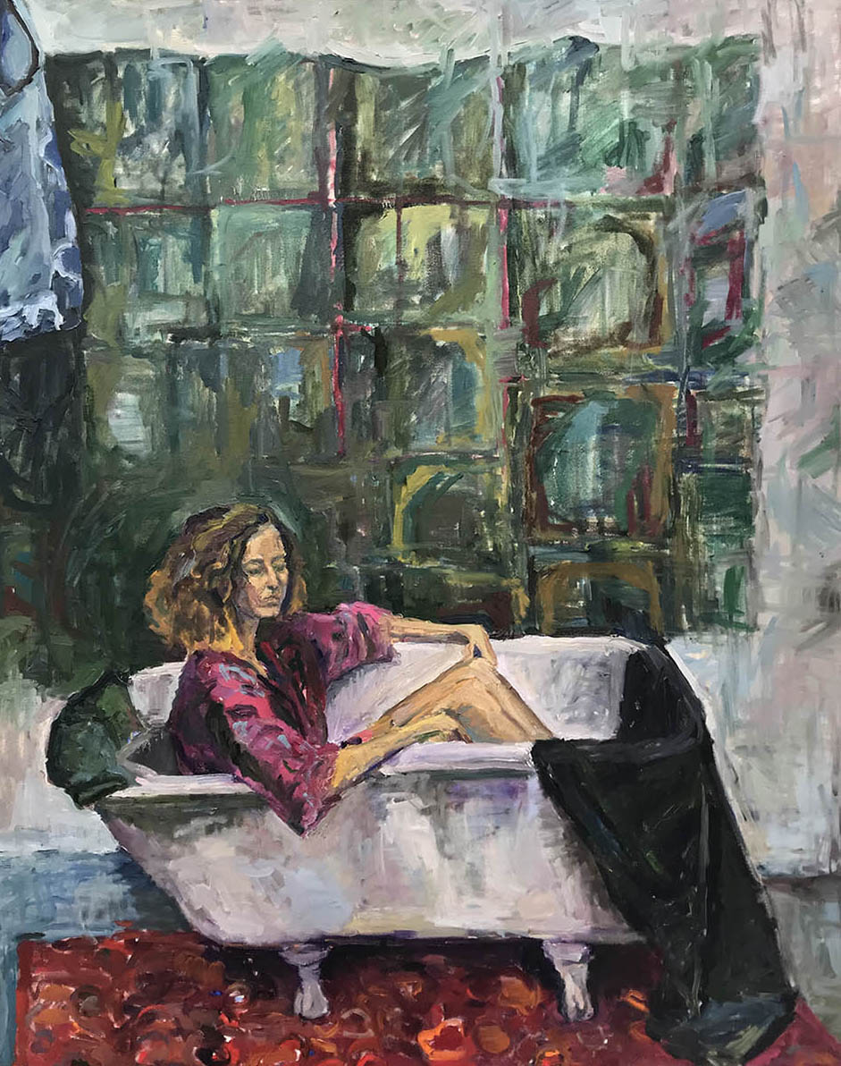 <b>D. (2020)</b><br />60x48"<br />Oil on canvas