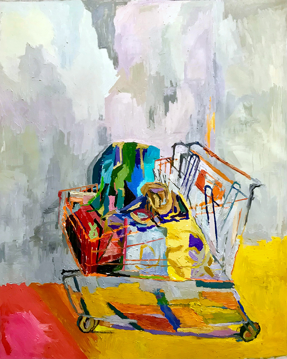 <b>Moving Home (2020)</b><br />60x48"<br />Oil on canvas