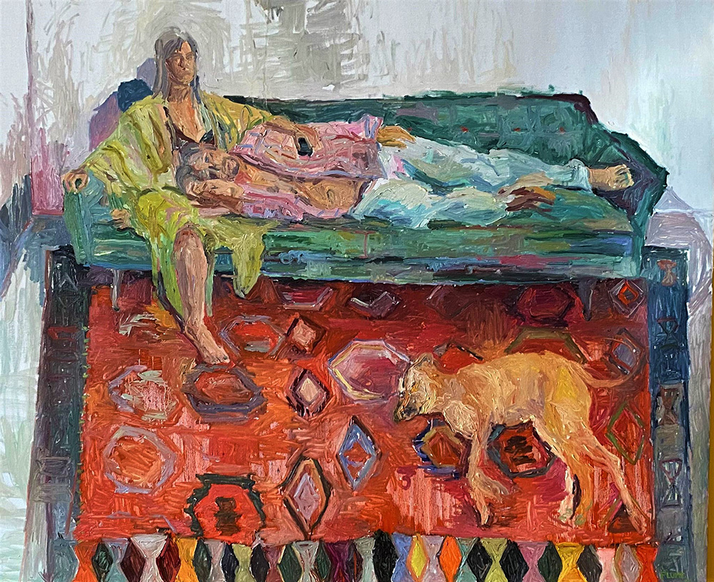 <b>New Mexico Portrait (2022)</b><br />48x60"<br />Oil on linen